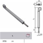 Catenaccio ad appoggio Fapim Atlas 250 mm art. 3723 - immagine 2
