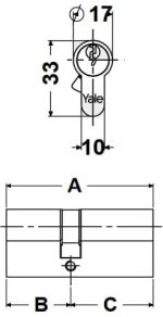 kit 5 Cilindri standard KA chiave unica - immagine 2