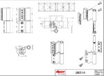 9801A Cerniera GRIP+ di terza anta per profili a Camera Europea - immagine 2