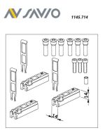 Kit di fissaggio zincato per cerniere MECHANICA 3 ali su profili complanari. - immagine 2